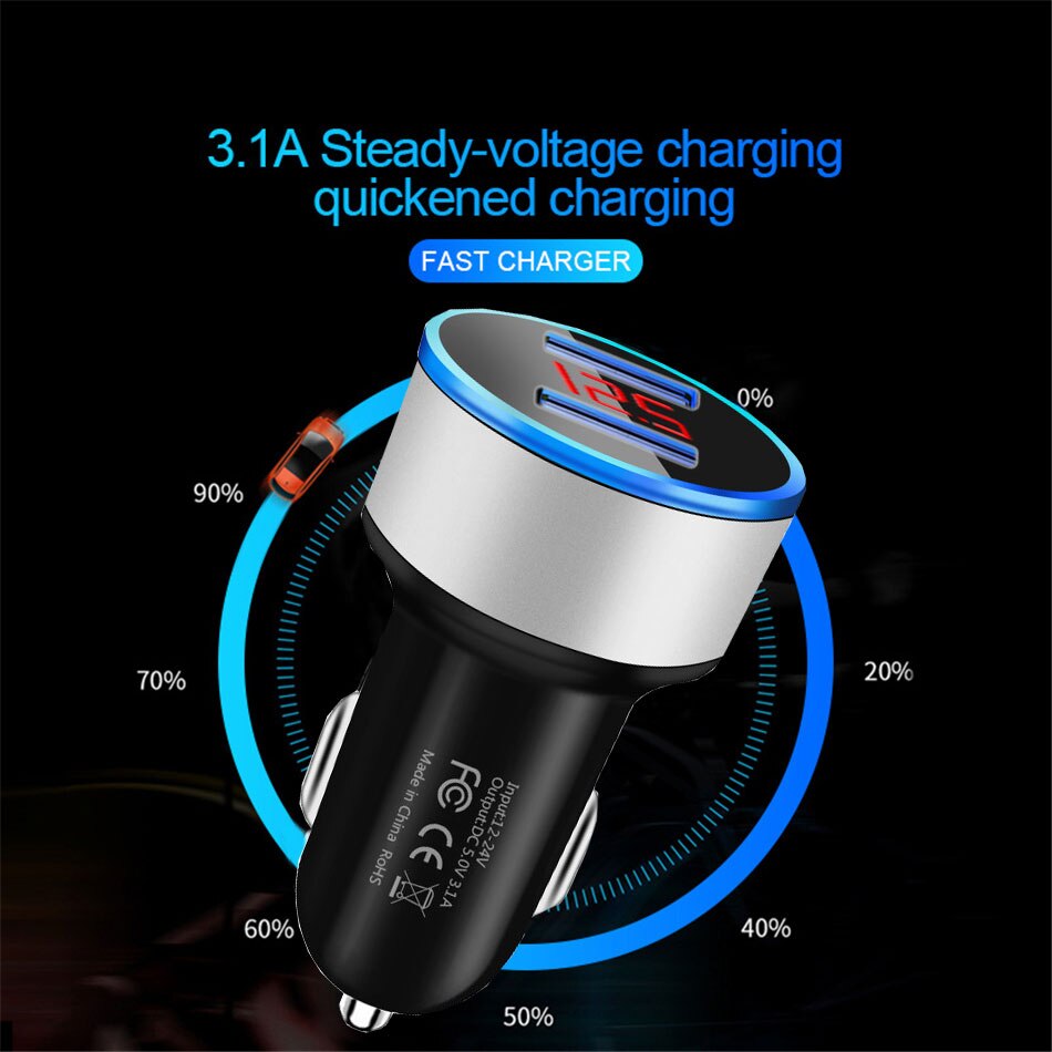 BSLIUFANG podwójna ładowarka USB szybkie ładowanie 3.0 dla adaptera telefonu dla Huawei Mate 30 Tablet telefon komórkowy ładowarka samochodowa szybka ładowarka