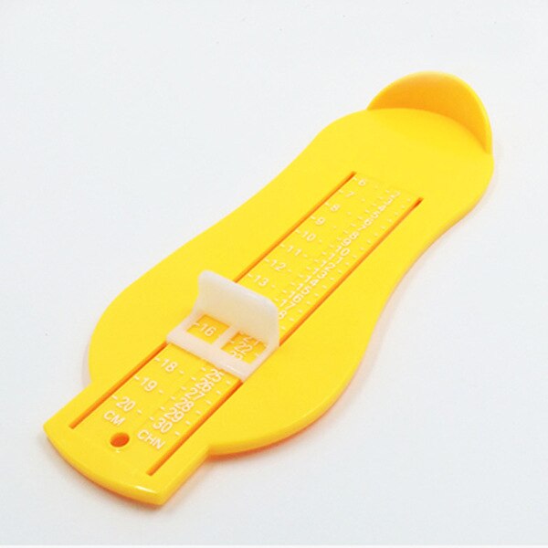 1Pcs Voet Maatregel Gauge Schoenen Maat Meten Baby Kind Schoen Peuter Schoenen Fitting Gauge Voet Maatregel Heerser Gereedschappen Voor kid Infant: Yellow