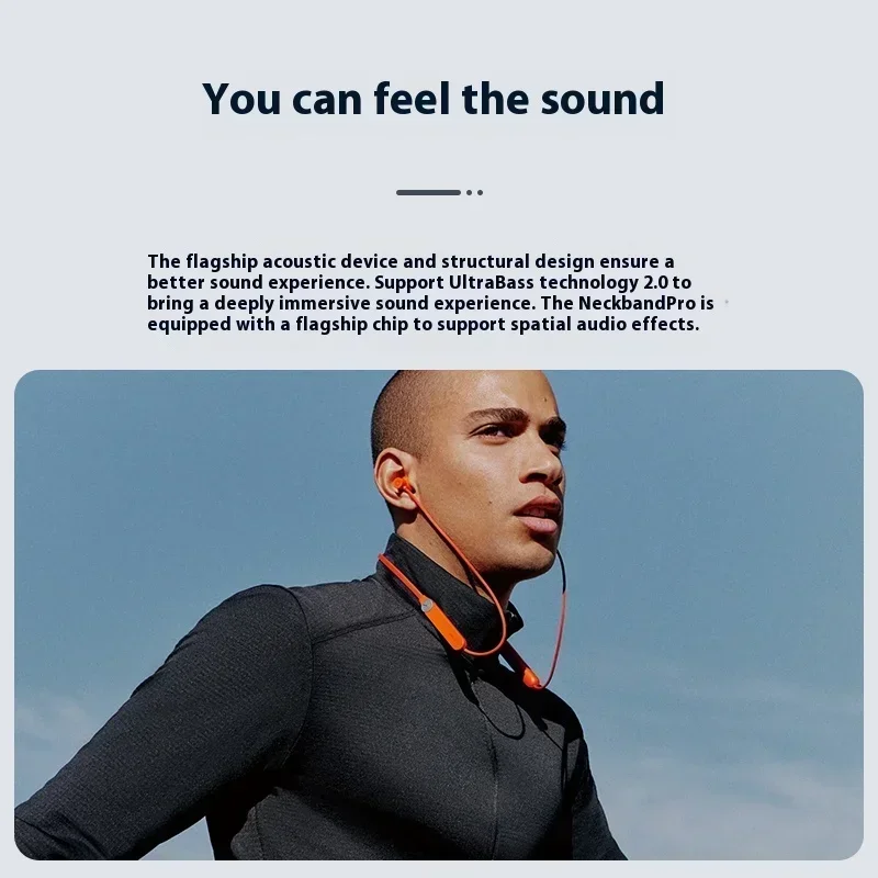 Cmf by nothing halsband pro trådlösa hörlurar bluetooth 5.3 sport brusreducerande hörlurar pro in-ear låg latens lättvikt