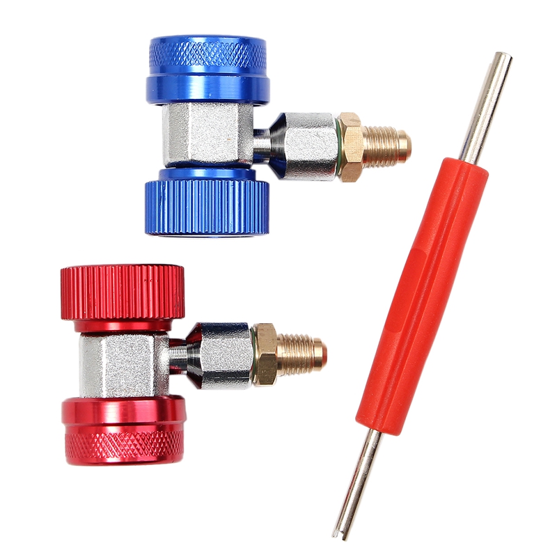 Auto Adapter R134 Quick Connector Lage Druk En Hoge Druk Adapter Valve Tool Airconditioning Accessoires