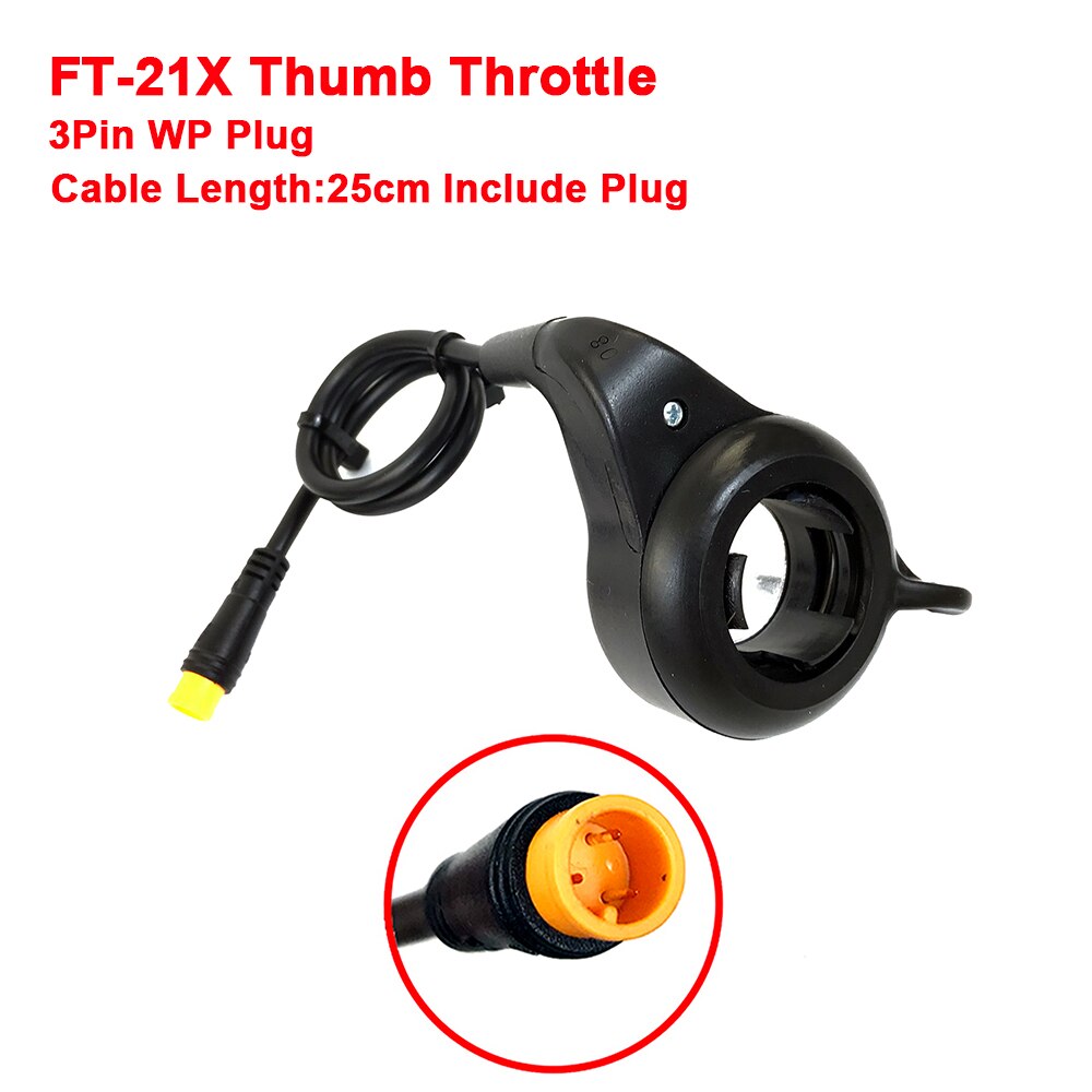 Wuxing FT-21X/130X/108X/20X/76X eBike Thumb/Twist Throttle For Left and Right Hand Accelerator 12V/24V/36V/48V/60V/72V: FT-21X WP