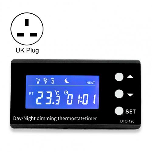Termostato per rettili versatile Timer termostato digitale più debole giorno/notte termostato digitale dalle prestazioni stabili facile da usare:  UK spina