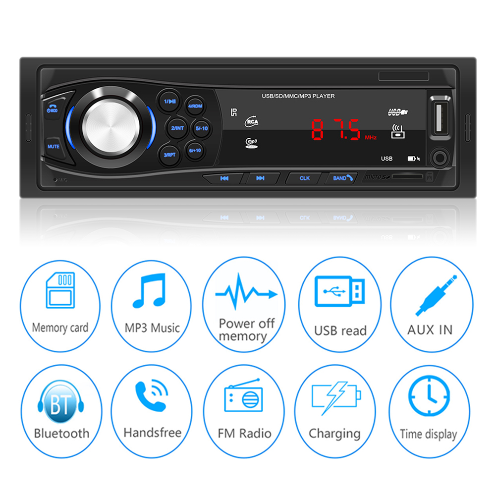 SWM-1028 1 DIN Car Stereo Radio MP3 Player Radio AUX TF Card U Disk Head Unit Car MP3 Multimedia Player