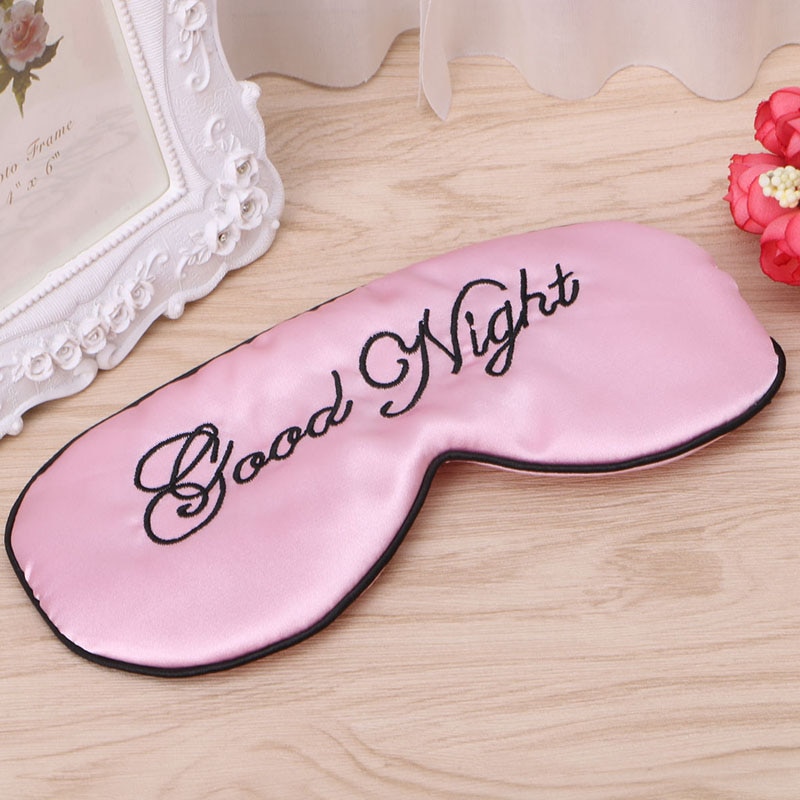 Øyenskygge øyelapp søt søvn øyemaske polstret skyggedeksel reiseavslapningshjelp bind for øynene! blå/rosa/lilla/grønn/beige 1pc