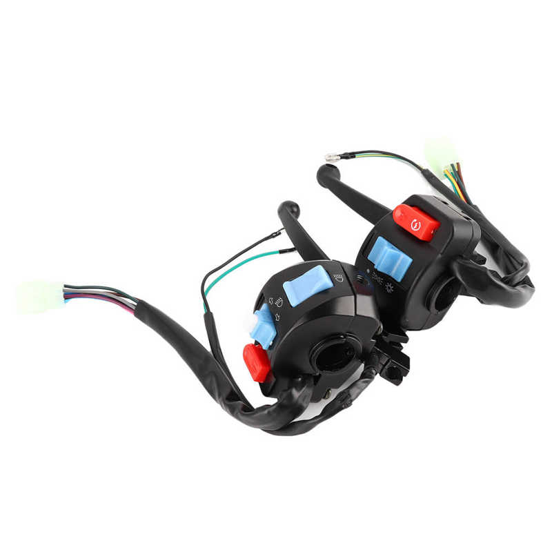 Brake Assembly Pair Motorcycle Front Brake Assembly Caliper Master with Handlebar Switch Button Universal Front Brake Assembly