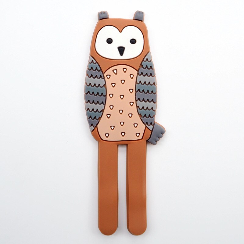 1Pcs Leuke Magnetische Haken Verwijderbare Koelkast Sticker Koelkast Bericht Magneet Kleerhanger Sleutelhouder Opslag Haak: owl