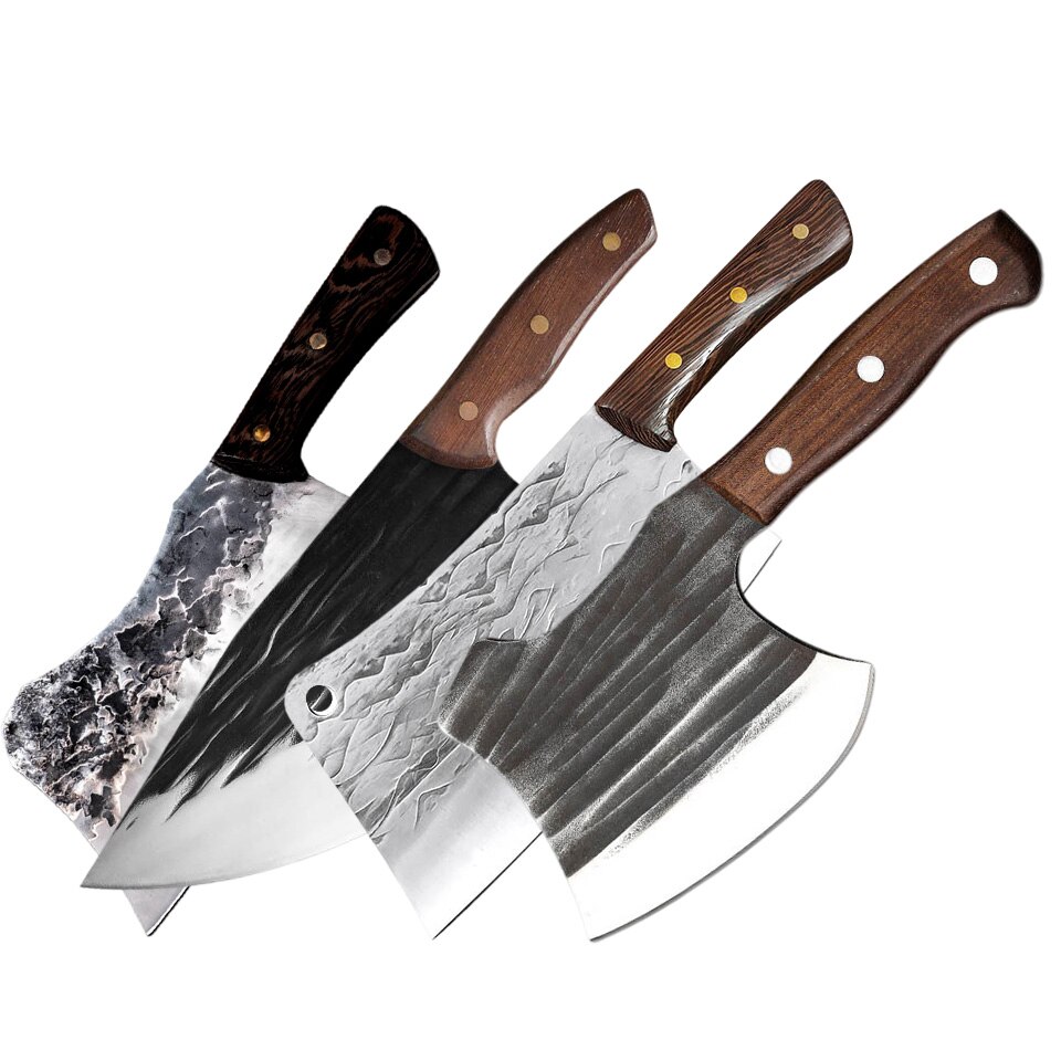 Butcher Knife Stainless Steel Bone Chopping Kitchen Knife Chef Handmade Bone Chop Knife Multifunctional