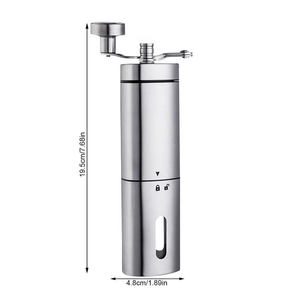 Manual Coffee Grinder with Adjustable Setting Stainless Steel Bean Burr Mill for Drip Coffee Espresso Kitchen Office Accessories: NO.1