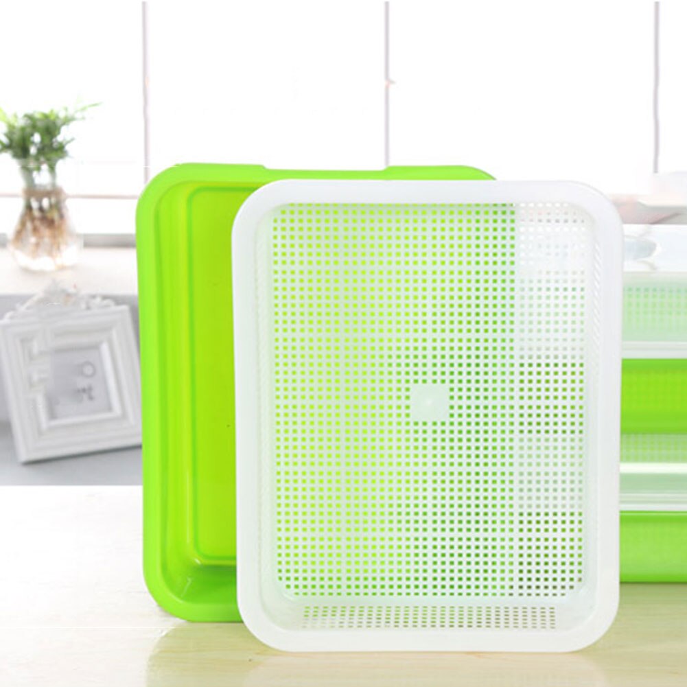 1PC Seed Sprouter Tray Bean Sprout Grower Germination Kit Soil-Free Seed Tray Dirt Free Way Big Capacity Bean Sprout Grower