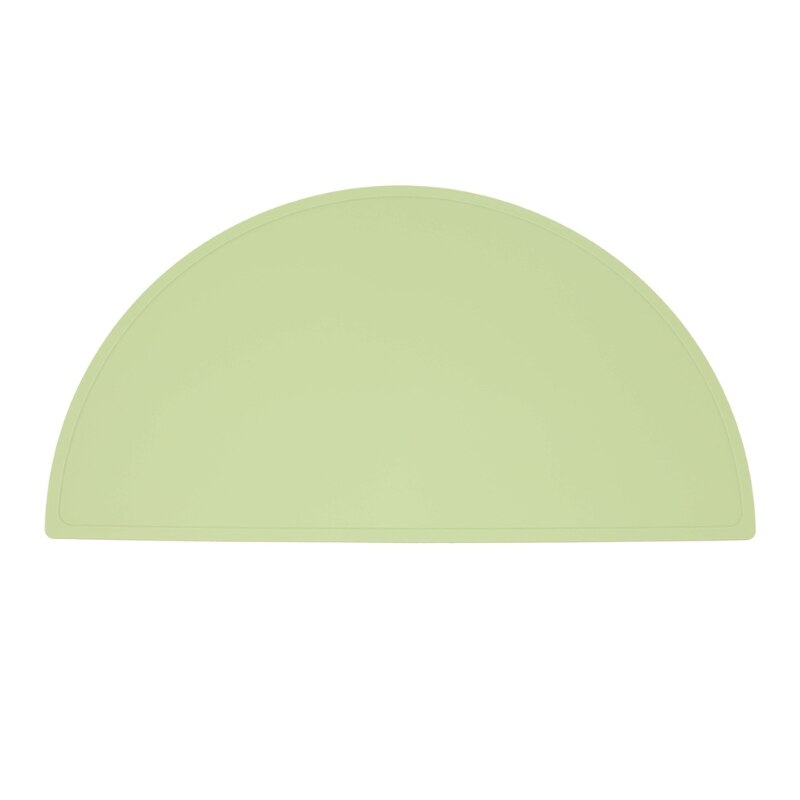 77HD Baby Silicone Placemat Reusable Non-Slip Table Mat Baby Dining Table Pad for Kids Toddler: Green