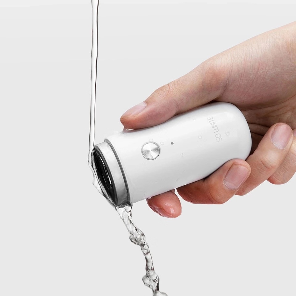 Xiaomi pinjing mini shaver usb genopladelig bærbar skægtrimmer vaskbare mænds tørre barbermaskiner
