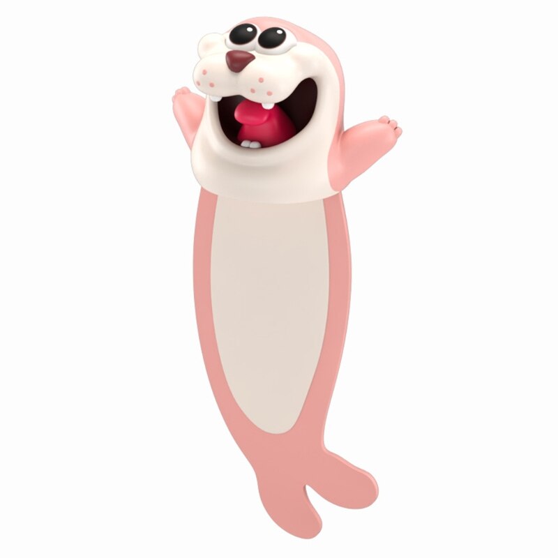 3D Stereo Cartoon Marker Marine Animal Series Bookmarks For Children: C