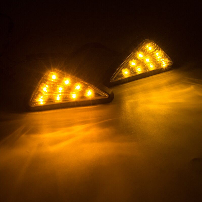 2PCS Motorcycle Turning signals Light intermitentes moto Waterproof Easy installation Turn Signals Blinker clignotant moto led: yellow