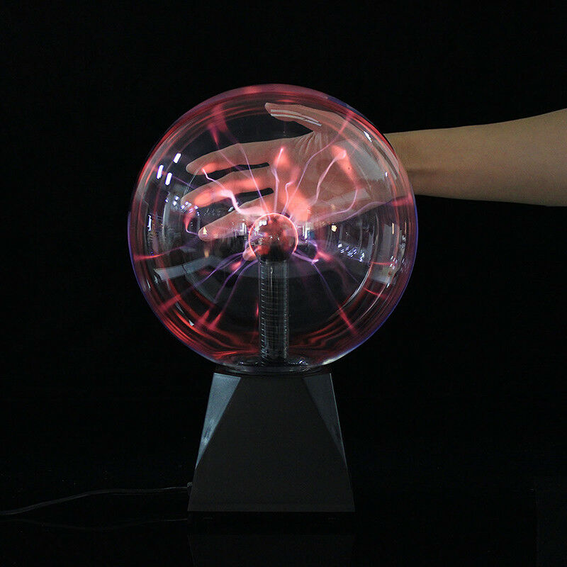 Crystal Ball Magic Plasma Ball Light Electric Lamp Night Light 4 5 6 8 Inch Table Lights Sphere Christmas Kids Glass Lamp