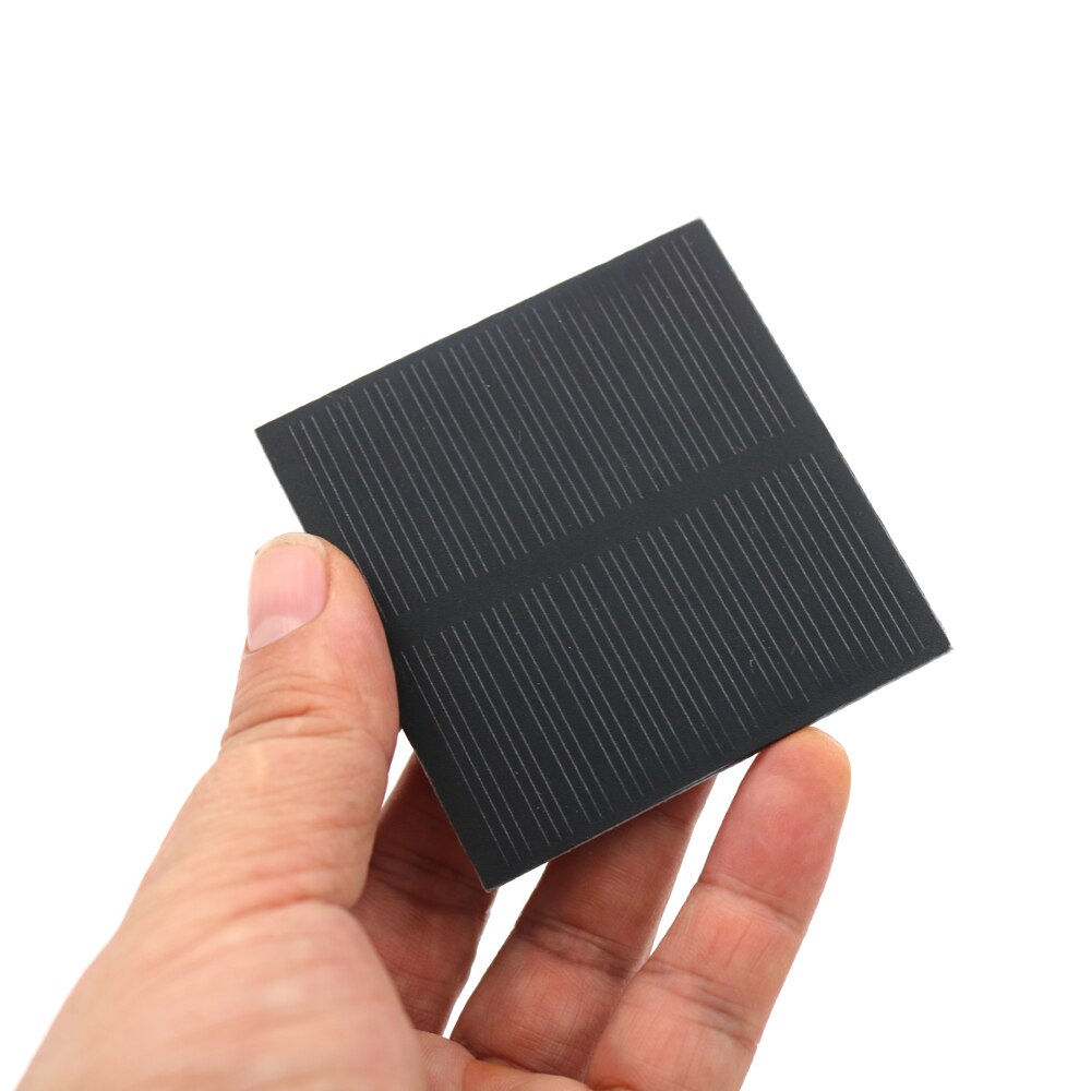 2 stk/parti 5.5 v dc 95ma solcellepanel standard polykrystallinsk 18650 gjør-det-selv 3.7 v batterilademodul mini solcelleleke