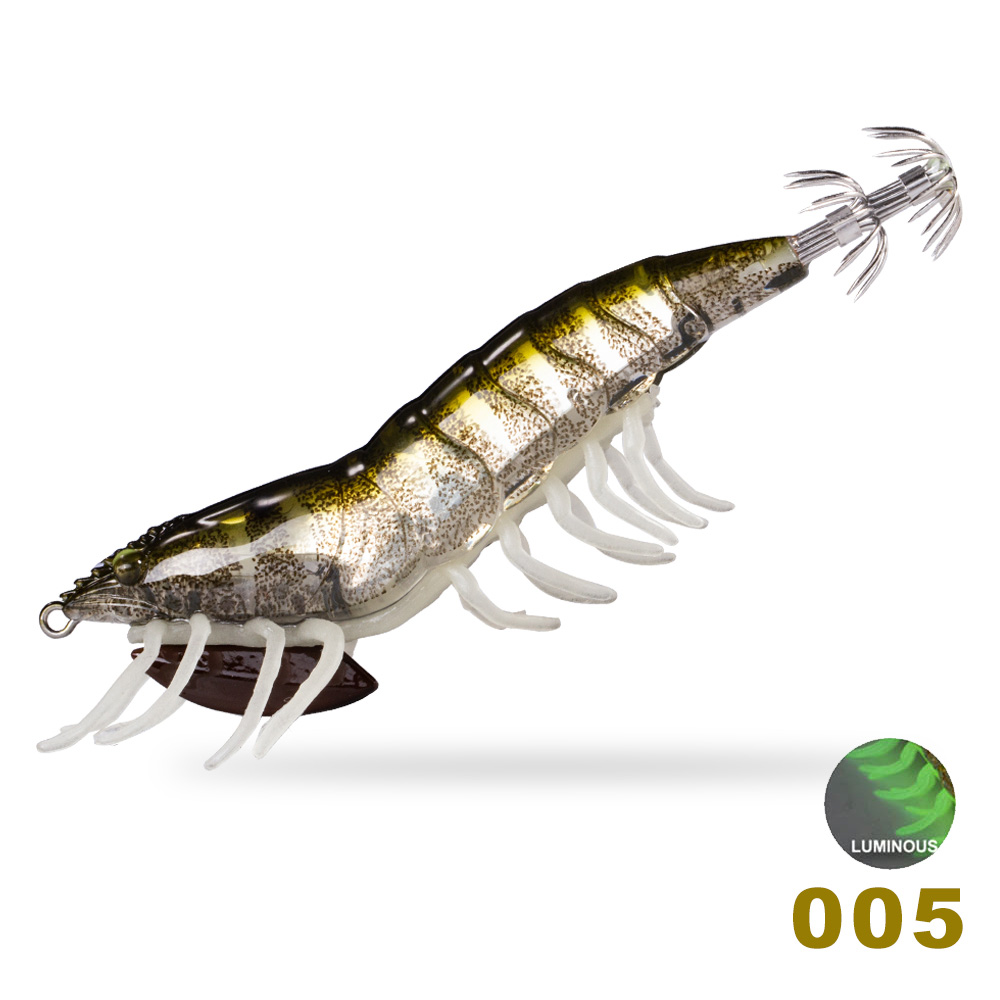 Hunthouse egi pesca señuelo calamar cebo yamashita calamar jigs pesca calamar señuelo potras pulpo pesca luminosa 115mm 20g: 005