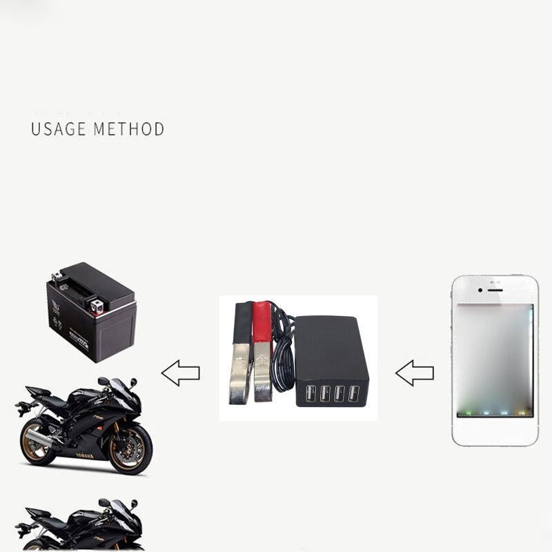 Gleichstromwandler mit batterieclip, 12v-24v to 5v usb-anschlüsse ,  qc3.0 schnellladegeräte, 85dd