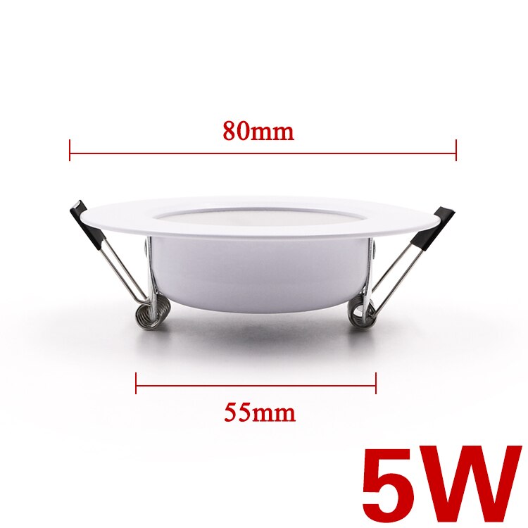 EnwYe LED Downlight Ceiling 5W 7W 9W 12W 15W Warm white/cold white led light AC 220V 230V 240V: 80mm / Cold white