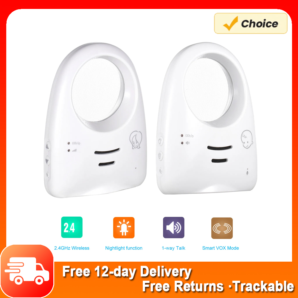 Babyfoon Draagbare 2.4Ghz Draadloze Digitale Audio Monitor One-Way Talk Kristalhelder Baby Cry Detector Gevoelige Transmissie