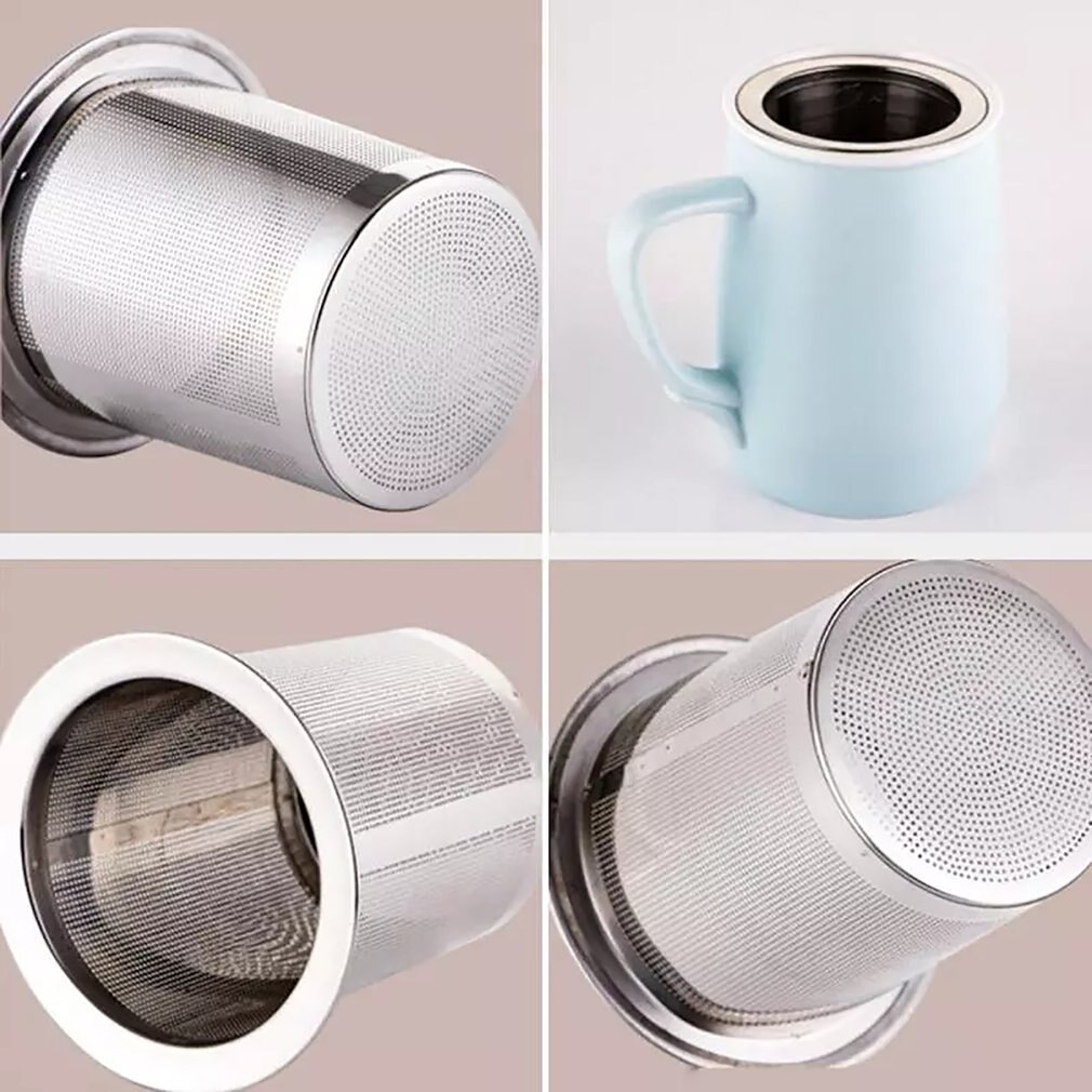 304 Stainless Steel Reusable Tea Infuser Tea Strainer Teapot Loose Tea Leaf Spice Tea Filter Kitchen Accessories Handle Clip