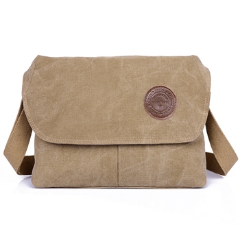 Canvas Mannen Messenger Bags Mannen Reistas Klassieke Mannelijke Schouder Crossbody Tas Zwart 31*10*23 CM: khaki