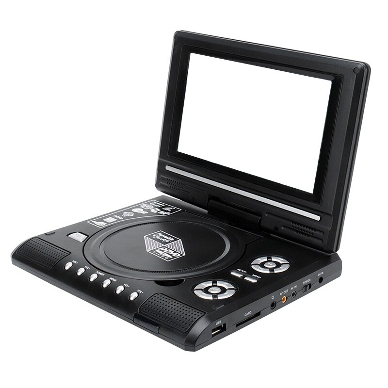 9.8 Inch Portable Home Car DVD Player VCD CD Game TV Player USB Radio Adapter Support FM Radio Receiving-EU Plug: Default Title