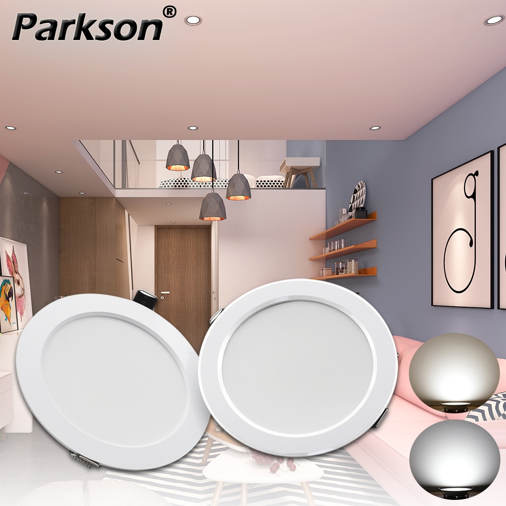 LED Downlight 7W 9W 12W 15W 18W Round Recessed Lamp AC 220V 230V 240V Recessed Ceiling Spotlight Indoor LED Spot Lights Lighting