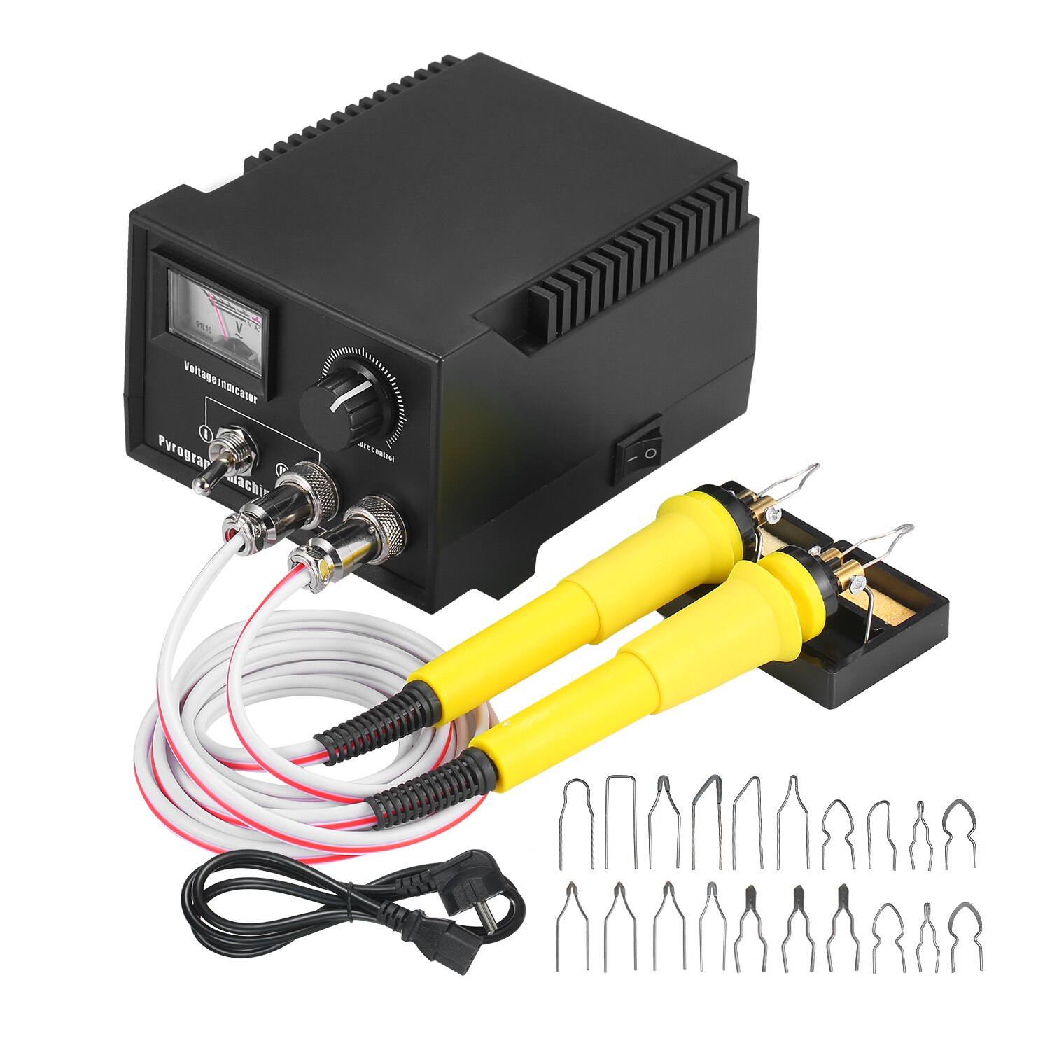 60W 110V-240V 16PCS Woodburner Wood Burning Tool Kit Adjustable 0℃-800℃ Woodburning Pyrography Pen Machine Set: LZ-70H1 / US