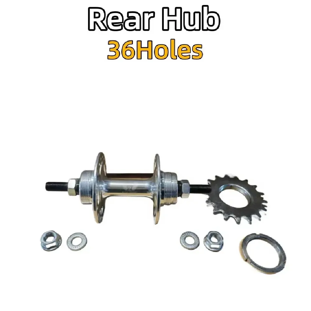 Mozzo bici a scatto fisso da 32/36 fori Mozzi bici da pista con cuscinetto asse da 3/8 "Mozzi bici da corsa a velocità singola 16/17/18t Ruota libera Fixie Parti di biciclette: Kaki scuro