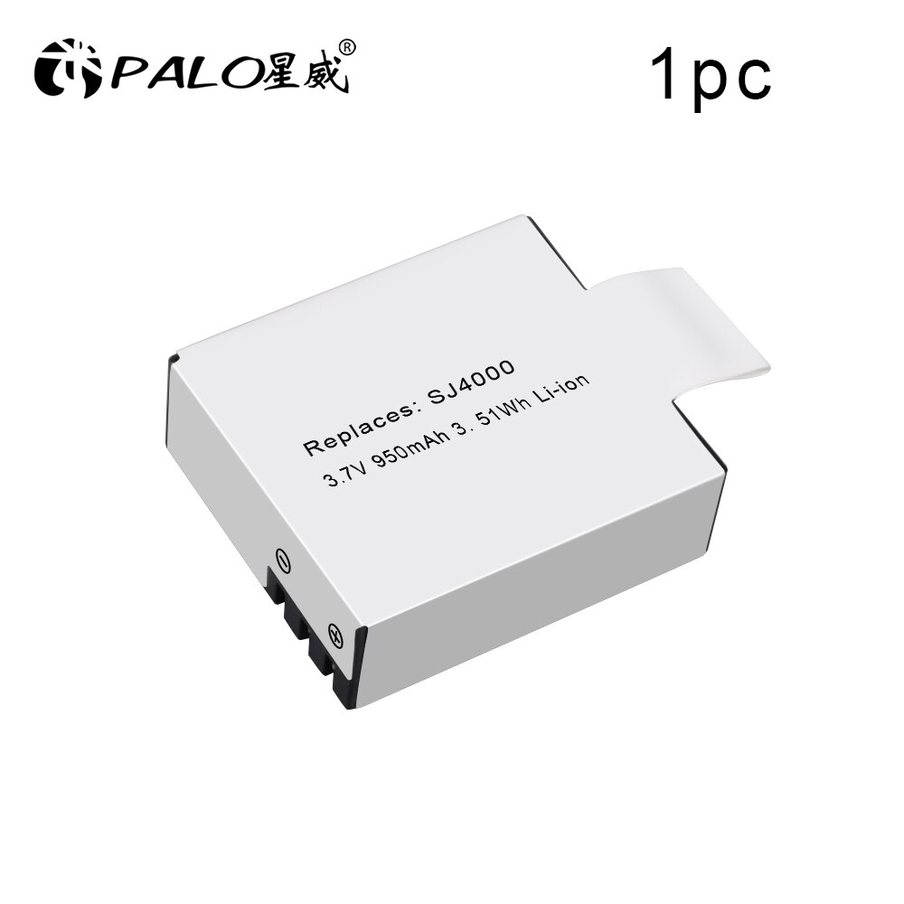 PALO PG1050 SJ4000 PG900 Battery For SJCAM SJ5000 SJ6000 SJ8000 M10 EKEN 4K H8 H9 GIT-LB101 GIT Battery: 1pcs battery