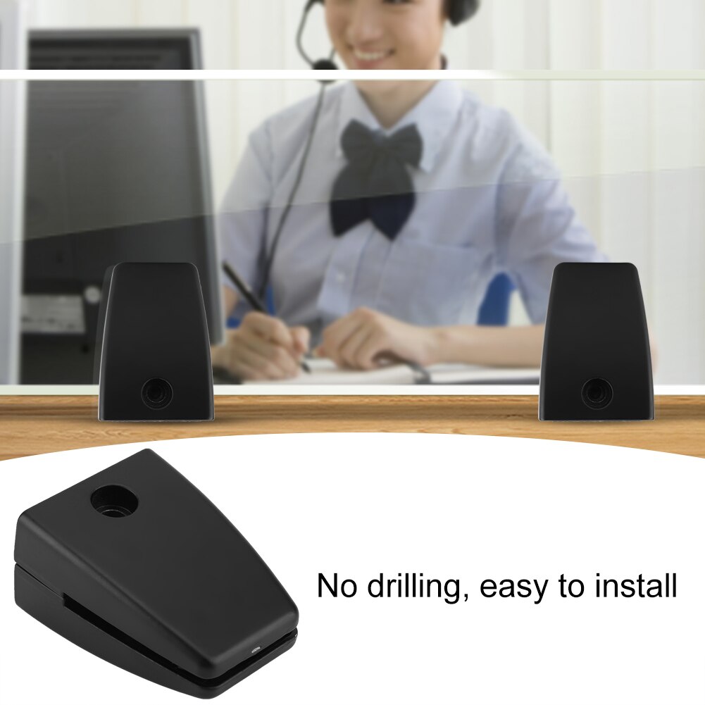 Aluminum Alloy Glass Clip Clamp Bracket Holder Window Board Office Desk Glass Screen Folder Clip For Glass Thickness 5-20mm