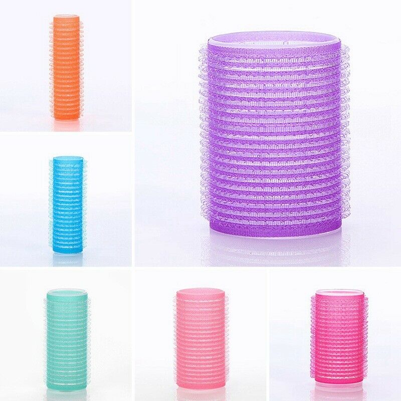 6 Pcs Self Grip Hair Roller Cling Any Size Hairdressing Hair Curlers