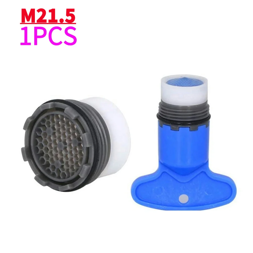 Aireador mezclador, 1/2 Juego, rosca macho de 16,5-24mm, grifo de ahorro de agua, aireador, grifo de burbuja, accesorios para grifo de lavabo de cocina y baño: Blanco