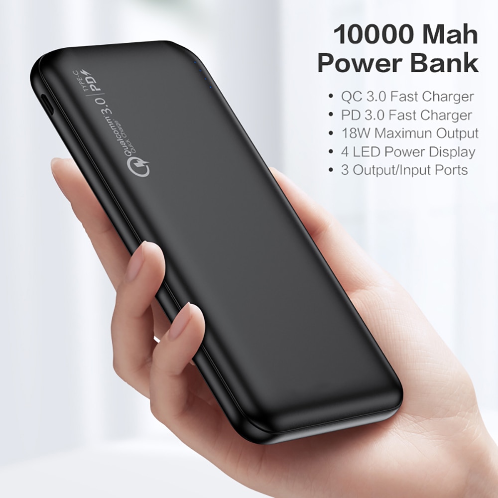 PINZHENG 10000 mAh Schnell Ladegerät 3,0 Energie Bank PD 3,0 Schnelle 18W Energie 10000 mAh Externe Handy, Mobiltelefon Batterie Für iPhone Xiaomi