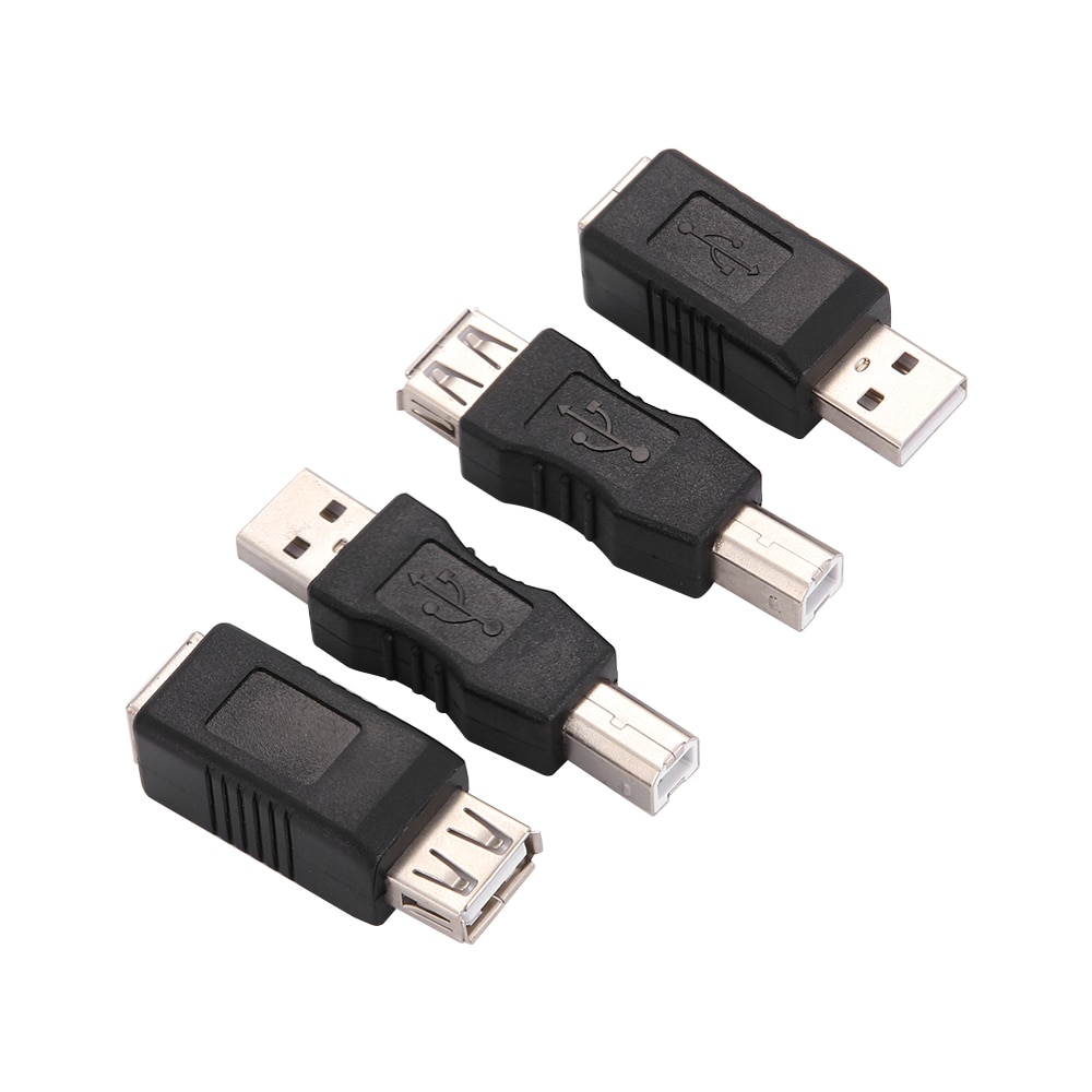 Neue Kommende USB 2,0 Typ A Buchse Auf Typ B Stecker Drucker Scanner Adapter Konverter Stecker Nickel-Überzogene Adapter elektronik