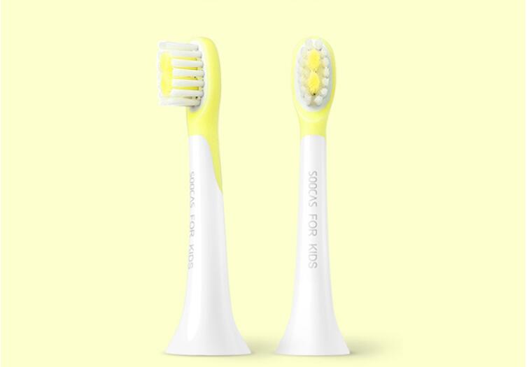 Sonic soocas  c1 børn elektriske tandbørstehoveder til udskiftning soocas sonic tandbørstehoveder børn rensende blødt børstehoved: Default Title