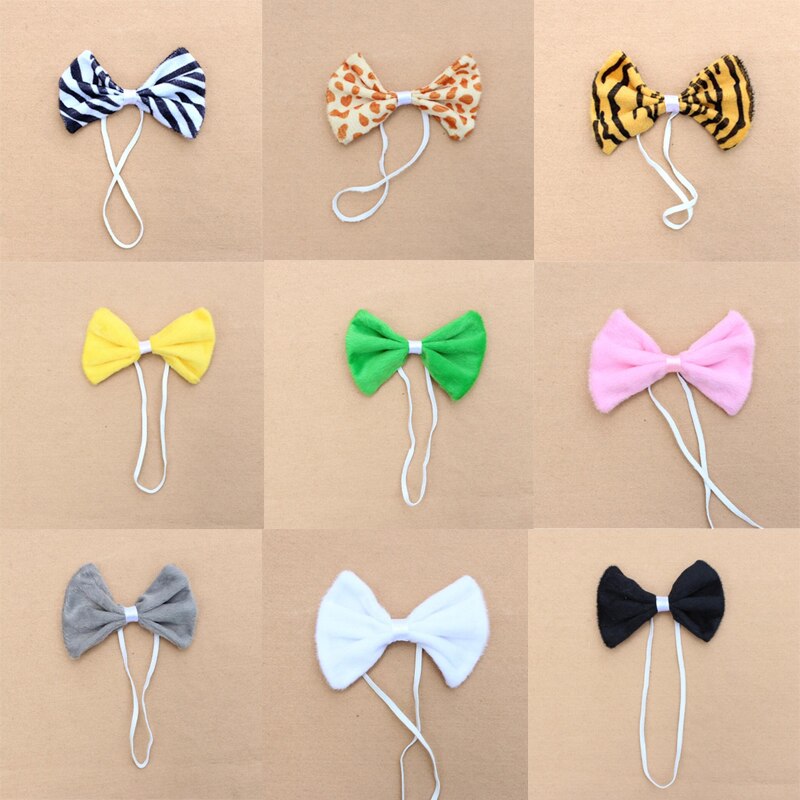 Kleurrijke Dier Strikje Handgemaakte Tijger Luipaard Giraffe Print Ties Kids Kinderen Prestaties Props Party Dress Up Decor