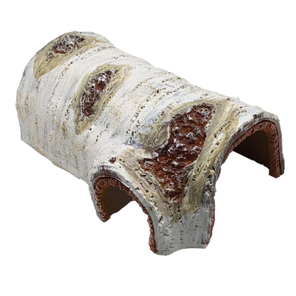 Reptiles Snake Avoid Hiding House Landscaping Climb Pet Habitat Ornament Gray Hole Simulation Resin Bark Cave Ornaments