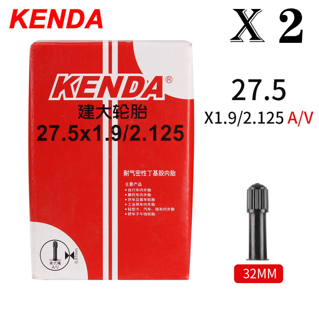 2 st kenda cykelslang 20/26/27.5/29/700c schrader presta butylgummi mtb racercykelslang innerdäck cykeldelar