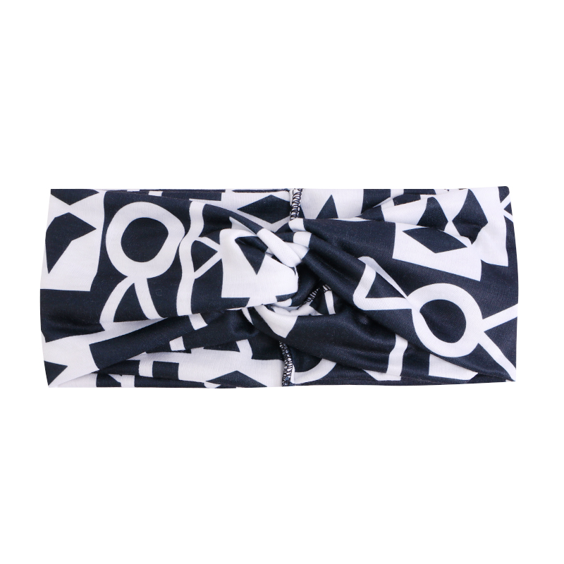 Afrikaanse Gedrukt Twist Hoofdband Vrouwen Sport Elastische Headwrap Haar Sjaal Breed Stretch Haarband Bandana Haaraccessoires