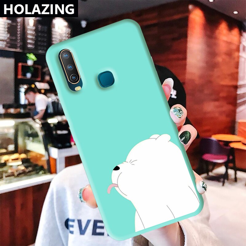 Funda delgada transparente de silicona Flexible TPU suave para Vivo Y19 Y17 Y15 Y12 Y95 Y91 Y85 U3X U3: Vivo U3 / Verde claro