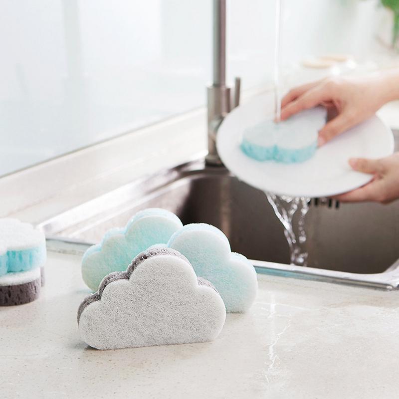Cloud Shape Sponge Brush Household Cleaning Tools Decontamination Magic Rubbing 1Pc Sponge Brush