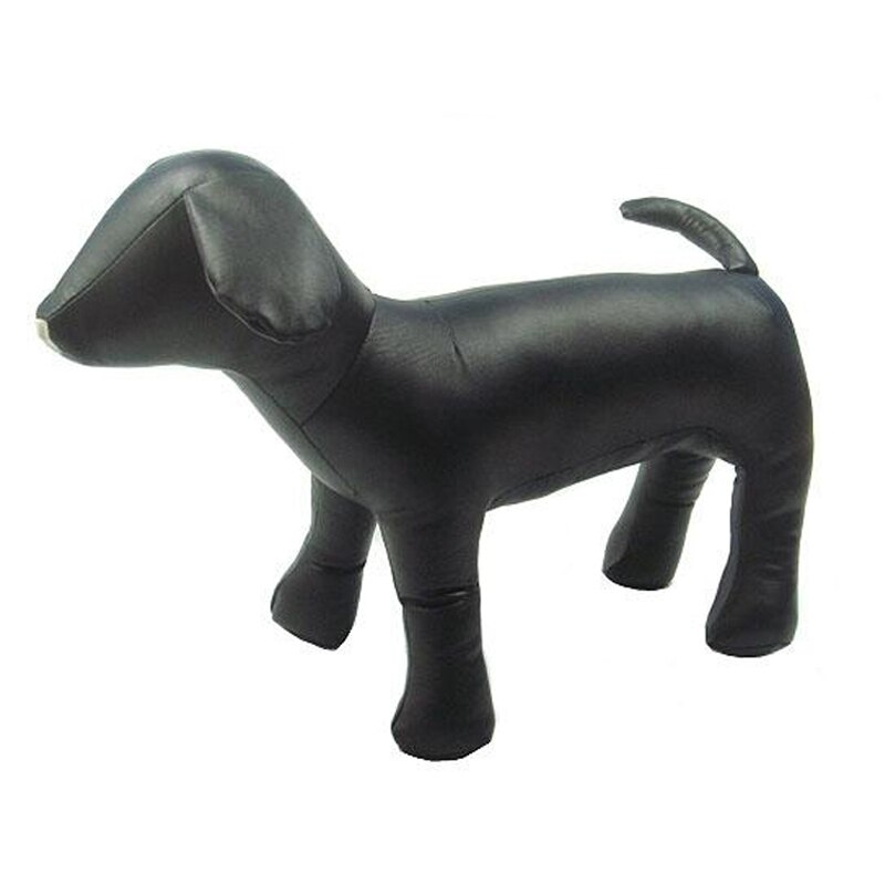 1 pc PU Cuir Chien Mannequins 3 Taille Position Debout Chien Modèles Jouets Pour Animaux de compagnie Magasin pour Animaux Affichage Mannequin