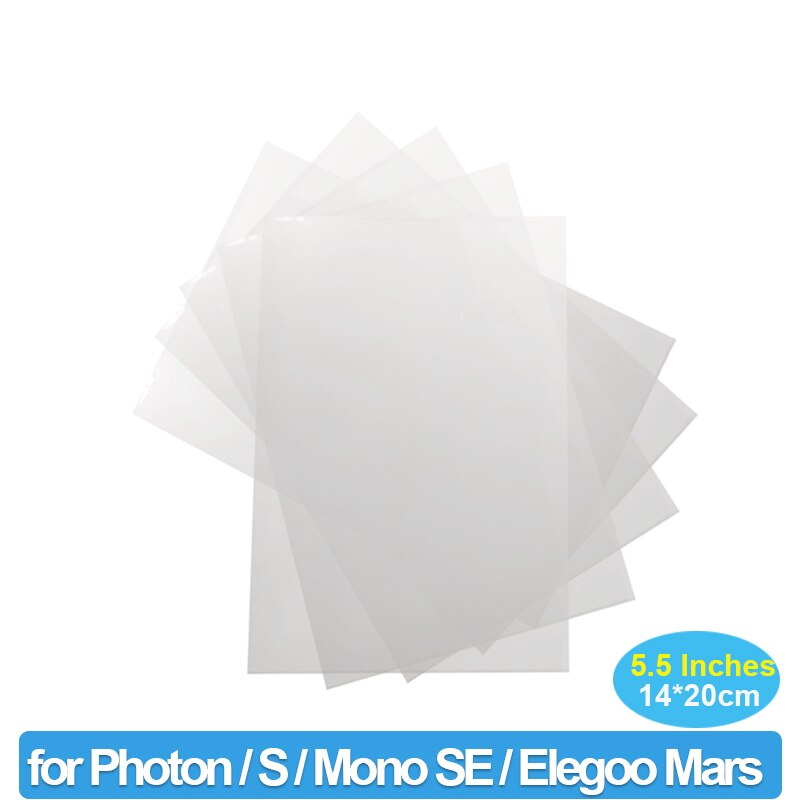 FEP Film for 8.9in LCD DLP SLA 3D Printer Part FEP Sheets For Photon Mono X Elegoo Saturn 3D Accessories UV Resin Release films: 200-140-5pcs