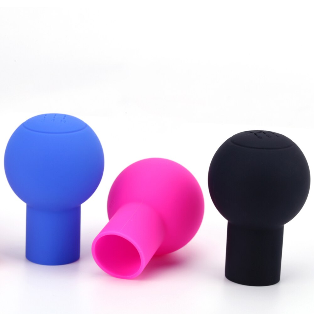 Car Auto Round Shaped Silicone Gear Shift Knob Cover Manual Automatic Nonslip Lever Knobs Case Hand Brake Handle Protector