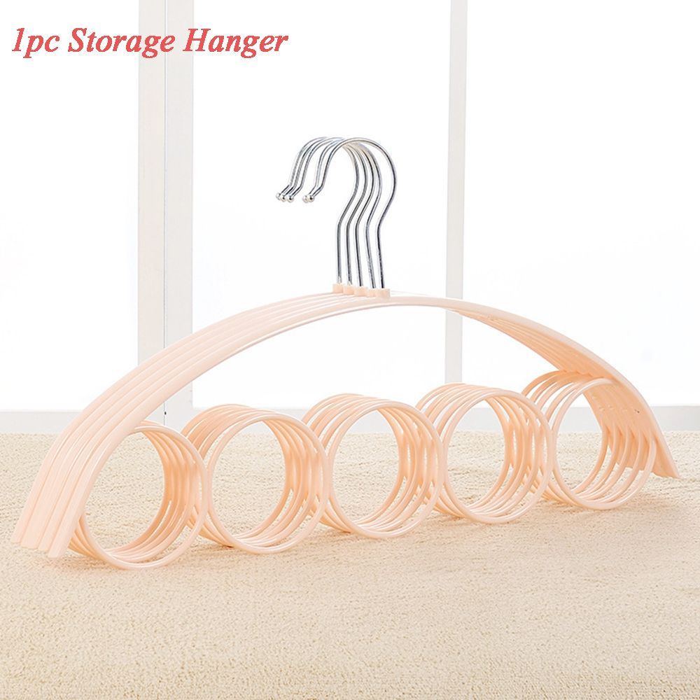 Rack Display Schal Krawatten Aufhänger Kleiderbügel Gürtel Rack Lagerung Kleiderbügel Organizer Halter Haken Ring Seil Slots Halter: Licht Grün
