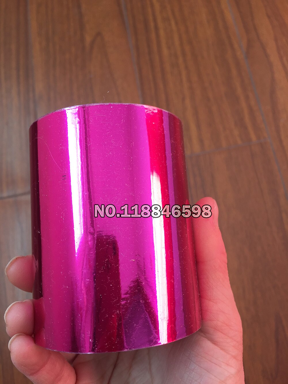 Rose Red Folie Papier Stamping Box/Plastic/ppc/pvc/pp Materiaal 8 cm x 120 m/Lot