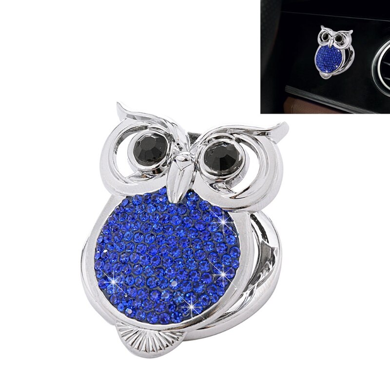 Auto Push Start Knop Cover Motor Stop Crystal Rhinestone Ring Embleem-Sticker Auto Interieur Accessoires Voor Tieners 37JE: Navy blue