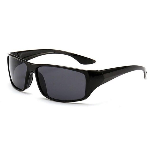 Sports anti-refleks nattesyn driverbriller til natkørsel forbedrede lette briller solbriller beskyttelsesbriller auto accessori: Grå
