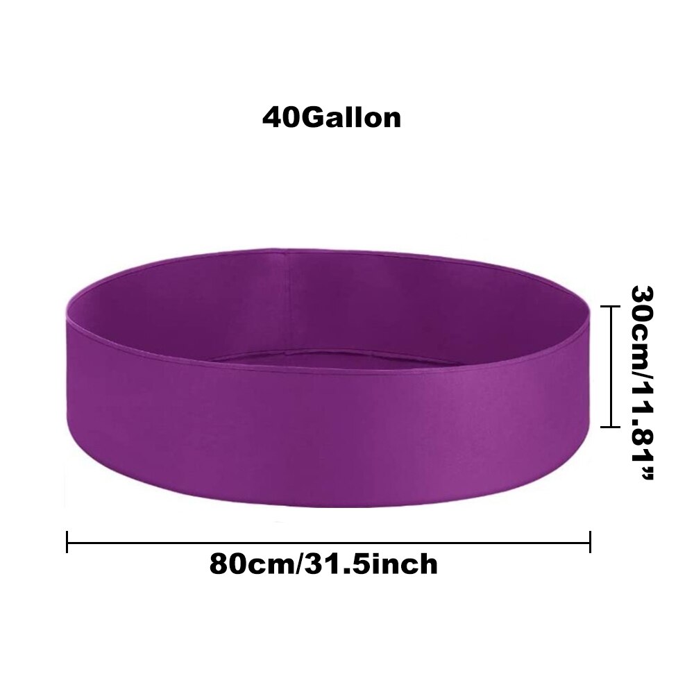 Biodegradable Grow Bags Fabric Raised Garden Beds Planter Pots Durable Breathing Cloth Grow Containers for Vegetable Cultivation: P-80